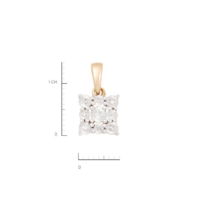 Подвеска из золота 585 пробы c бриллиантами, Л 0514 6116 за 14500