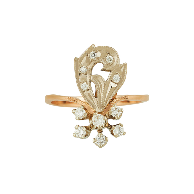 Кольцо из золота 585 пробы c бриллиантами, Л 2507 3027 за 57200