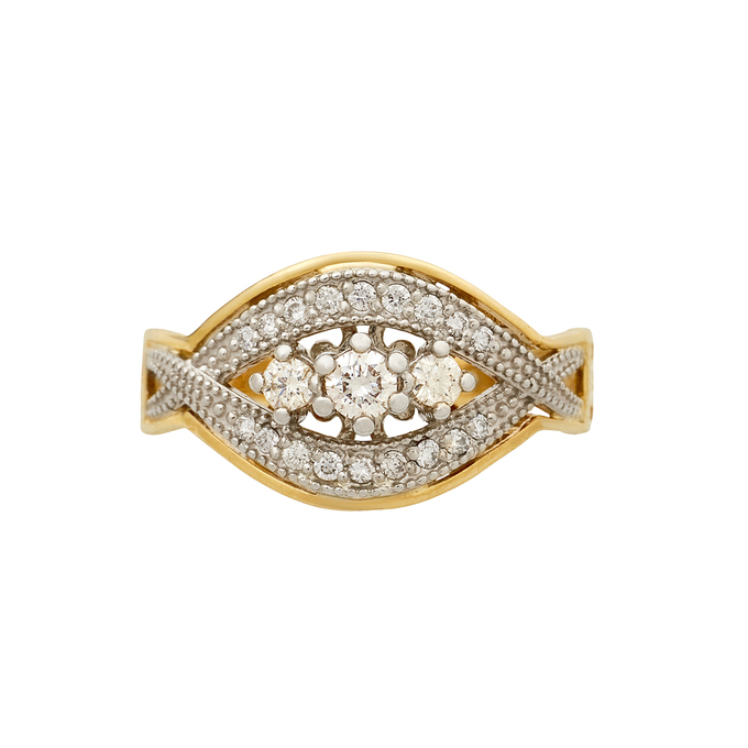 Кольцо из золота 585 пробы c бриллиантами, Л 2212 8279 за 58030