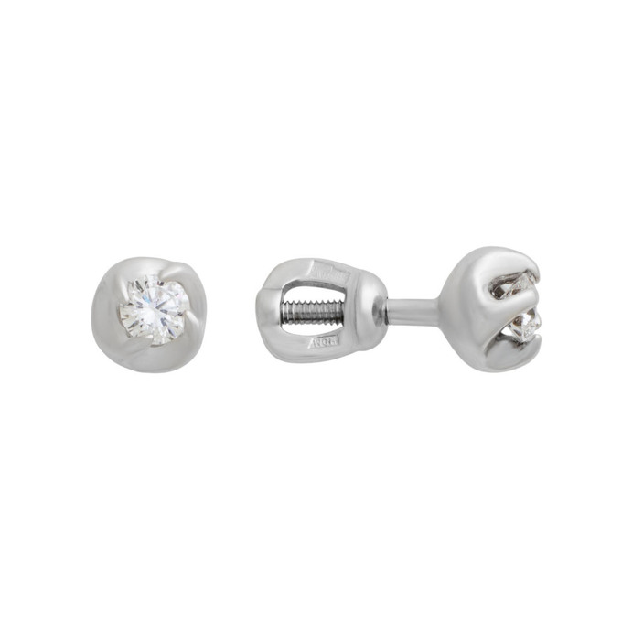 Серьги из золота 585 пробы с бриллиантами, Ц О007 4887 за 36700