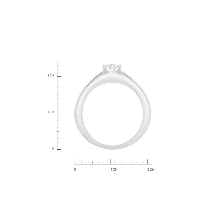 Кольцо из золота 585 пробы c бриллиантом, Л 2811 8709 за 94150