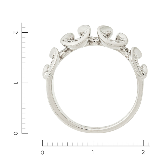 Кольцо из белого золота 585 пробы c 78 бриллиантами, Л 1115 2319 за 42900