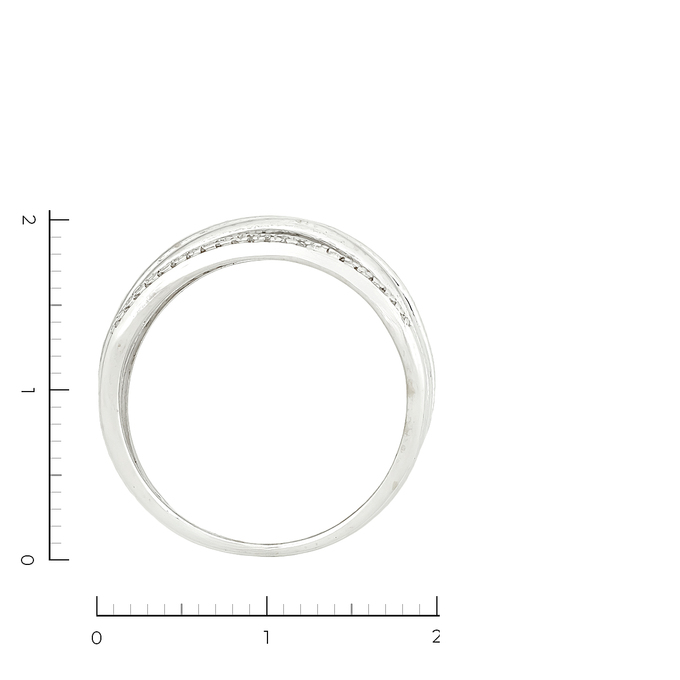 Кольцо из белого золота 585 пробы c 67 бриллиантами, Л 3208 4945 за 29520