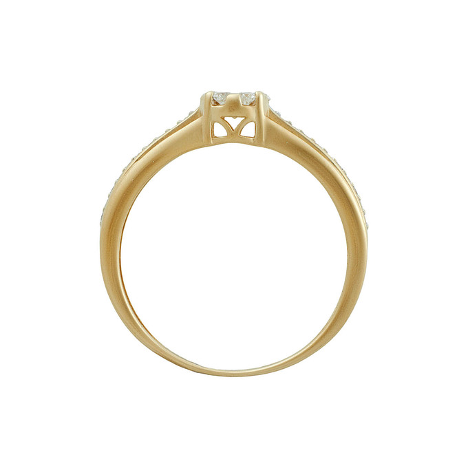 Кольцо из золота 585 пробы c бриллиантами, Л 3208 6554 за 27120