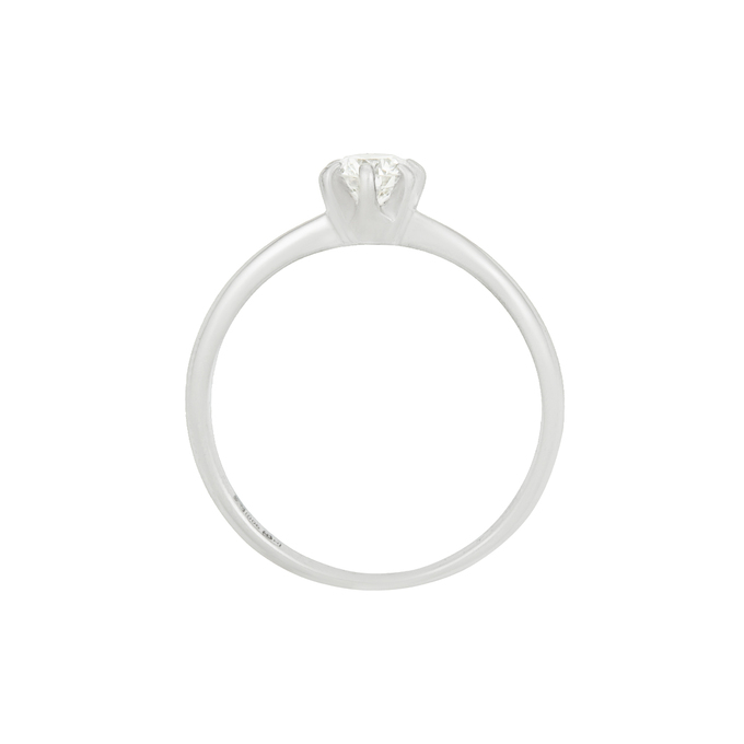 Кольцо из платины 900 пробы c бриллиантом, Л 2811 9244 за 148720