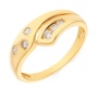 Кольцо из желтого золота 750 пробы c 6 бриллиантами 035976 фото 1