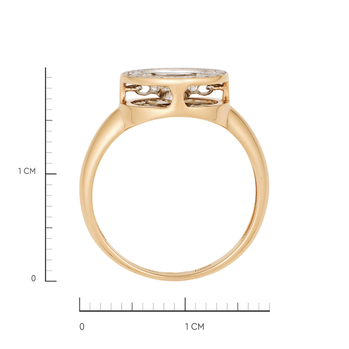 Кольцо из золота 585 пробы c бриллиантами, Л 1116 7174 за 35200