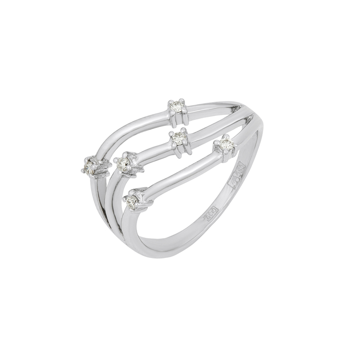 Кольцо из золота 585 пробы c бриллиантами, Л 1208 5001 за 37520