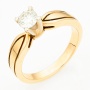 Кольцо из комбинированного золота 500 пробы c 1 бриллиантом Л26043072 фото 1
