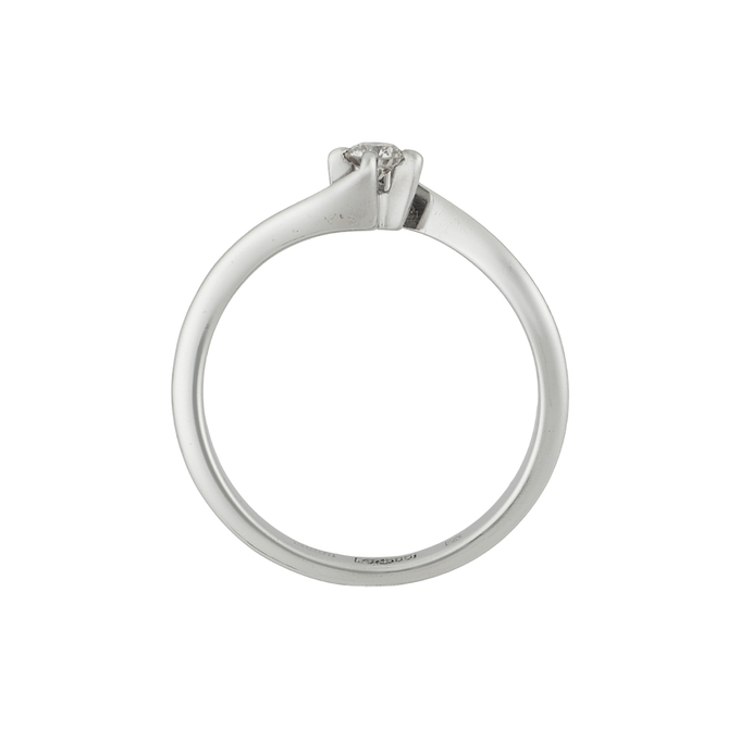 Кольцо из золота 585 пробы c бриллиантом