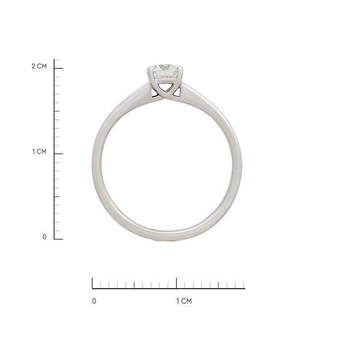 Кольцо из золота 585 пробы c бриллиантом, Л 2811 6060 за 131600