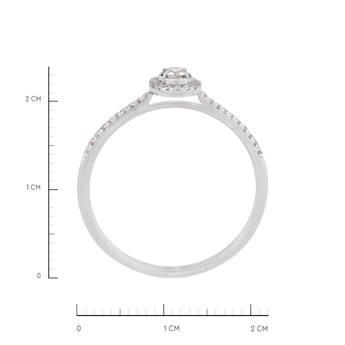 Кольцо из золота 585 пробы c бриллиантами, Л 4806 5244 за 31200