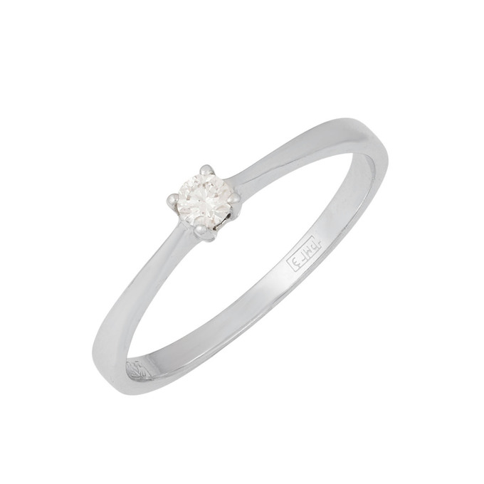 Кольцо из золота 585 пробы c бриллиантом, Л 2812 4307 за 21200