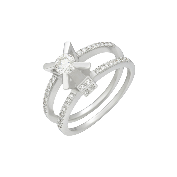 Кольцо из золота 585 пробы c бриллиантами, Л 3606 6015 за 116720