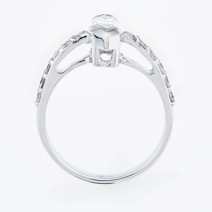 Кольцо из золота 585 пробы c бриллиантами, Л 2806 7598 за 255000