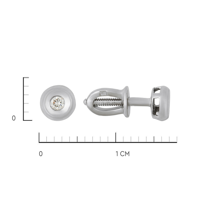 Серьги из золота 585 пробы c бриллиантами, К 0000 5209 за 18000