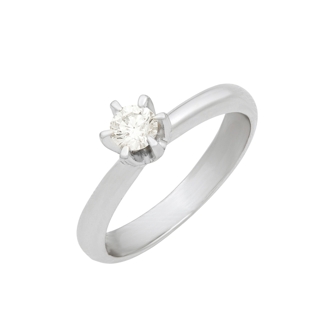 Кольцо из золота 585 пробы c бриллиантом, Л 5103 0105 за 59200