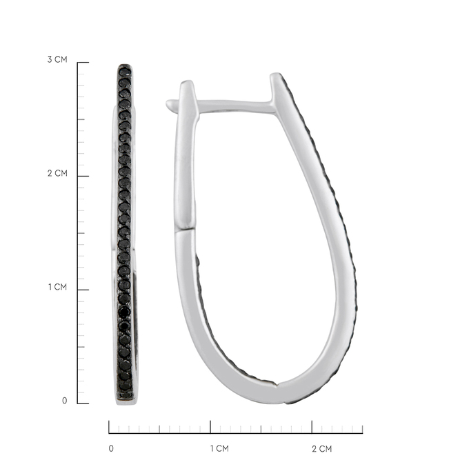 Серьги из золота 585 пробы c бриллиантами, Ц О007 0568 за 55900