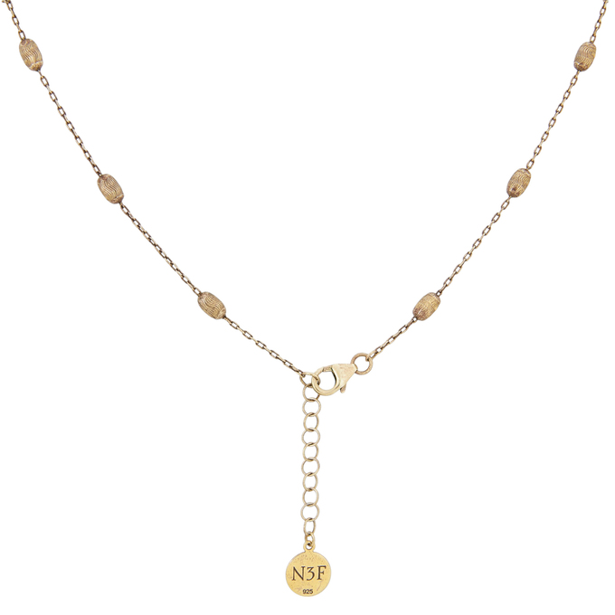 Колье из серебра 925 пробы с цирконами и эмалью, Л 2813 5840 за 37000