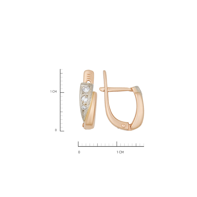 Серьги из золота 585 пробы c бриллиантами, К 0000 5196 за 51800