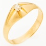 Кольцо из красного золота 585 пробы c 1 бриллиантом Л43055878 фото 1