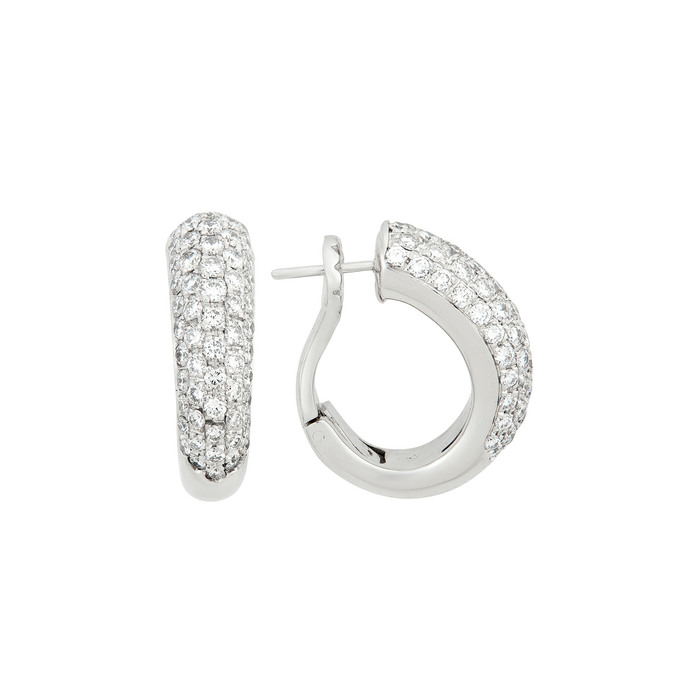 Серьги из золота 750 пробы с бриллиантами, Ц О007 4158 за 260000