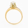 Кольцо из комбинированного золота 585 пробы c 1 бриллиантом Л43052118 фото 3