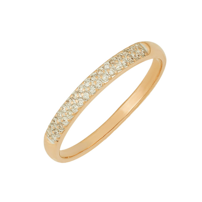 Кольцо из золота 585 пробы c бриллиантами