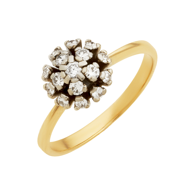 Кольцо из золота 750 пробы c бриллиантами, Л 2811 0758 за 48750