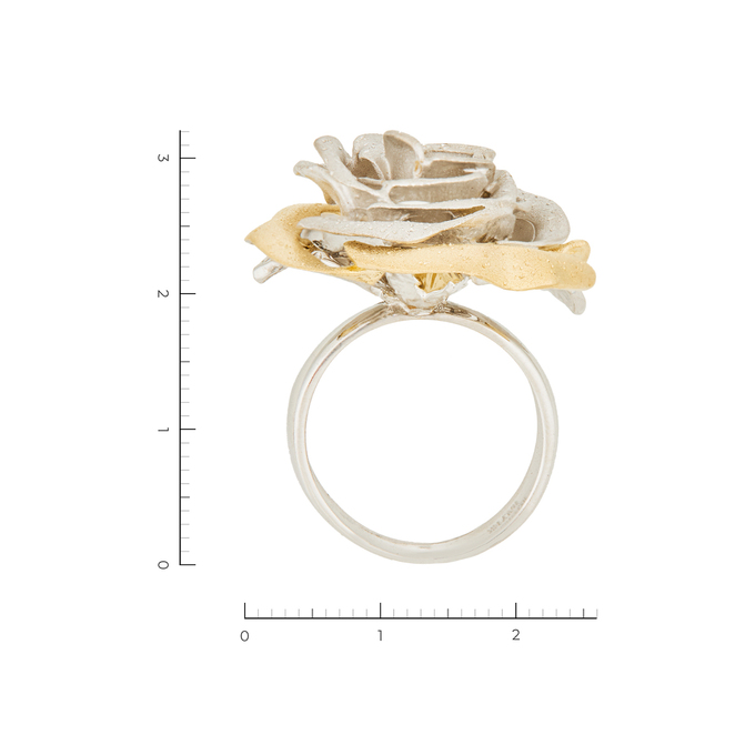 Кольцо из комбинированного золота 585 пробы