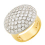 Кольцо из комбинированного золота 750 пробы c 69 бриллиантами Л28086826 фото 1