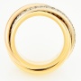 Кольцо из комбинированного золота 750 пробы c 37 бриллиантами Л11146786 фото 3