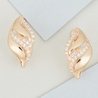 Серьги из красного золота 375 пробы c фианитами