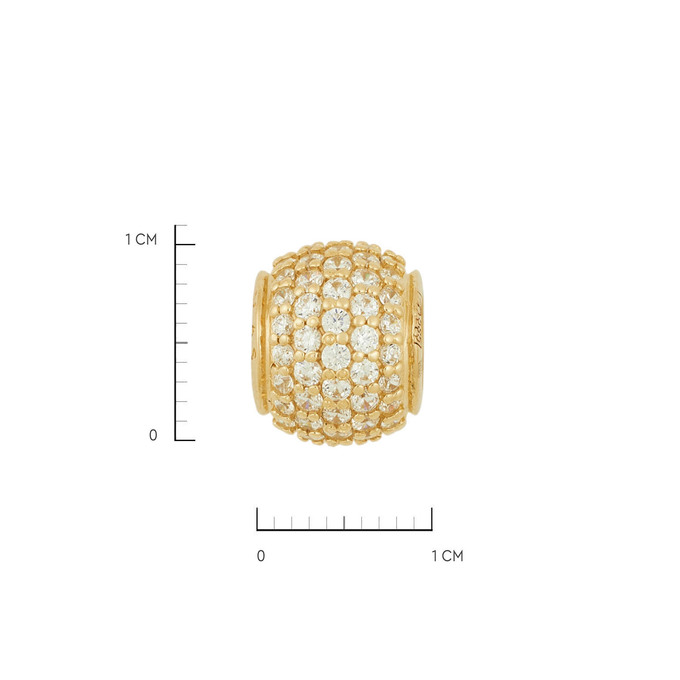 Подвеска из золота 585 пробы c фианитами