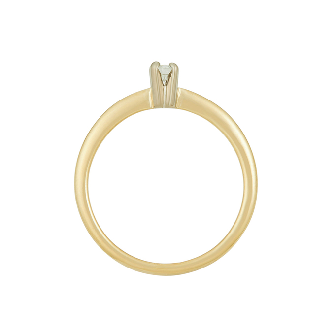 Кольцо из золота 750 пробы c бриллиантом, Л 2213 0731 за 29100