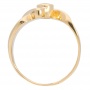 Кольцо из желтого золота 750 пробы c 1 бриллиантом 001106 фото 2