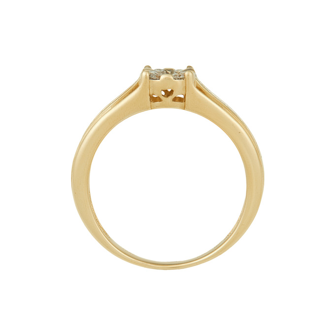 Кольцо из золота 585 пробы c бриллиантами, Л 7303 6678 за 27900