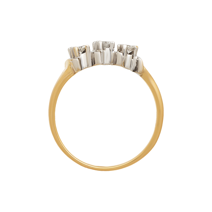 Кольцо из золота 585 пробы c бриллиантами, Л 2509 0244 за 82800