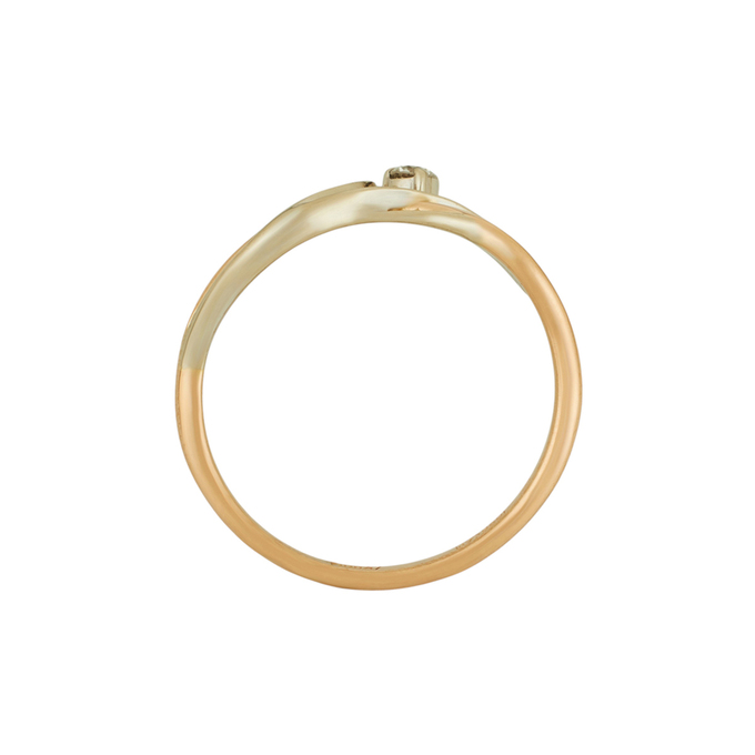 Кольцо из золота 585 пробы c бриллиантом, Л 6103 1574 за 24720