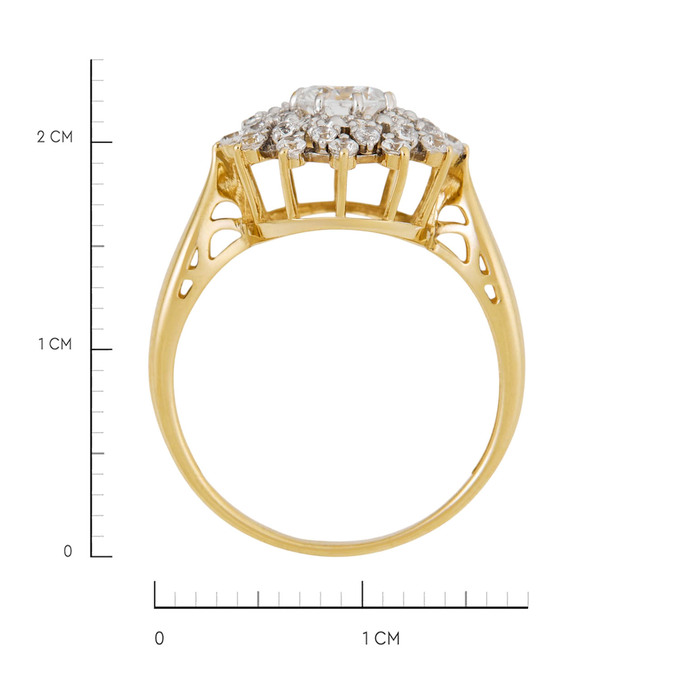 Серьги из золота 585 пробы c фианитами, Л 7502 4749 за 23200
