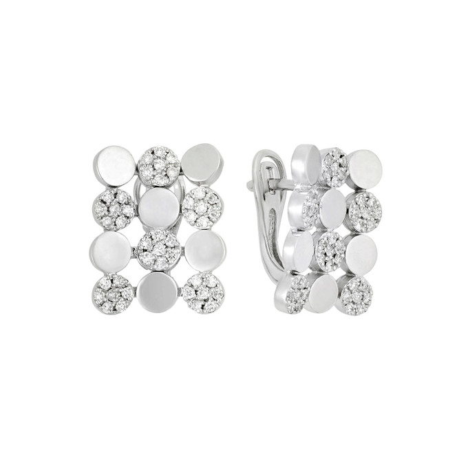 Серьги из золота 585 пробы с бриллиантами, Л 1912 3009 за 58000