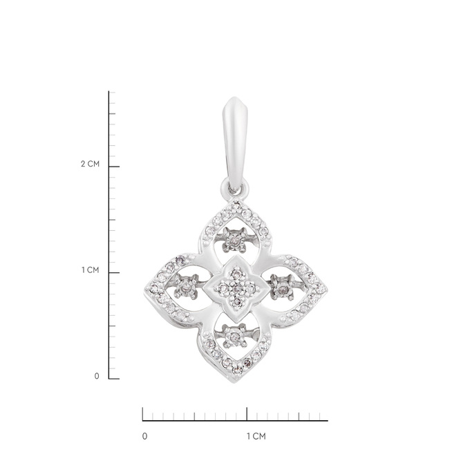 Подвеска из золота 585 пробы c бриллиантами, Л 2812 4074 за 24200