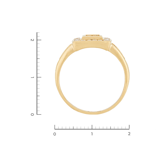 Кольцо из желтого золота 750 пробы c 28 бриллиантами, Л70007968 за 92330