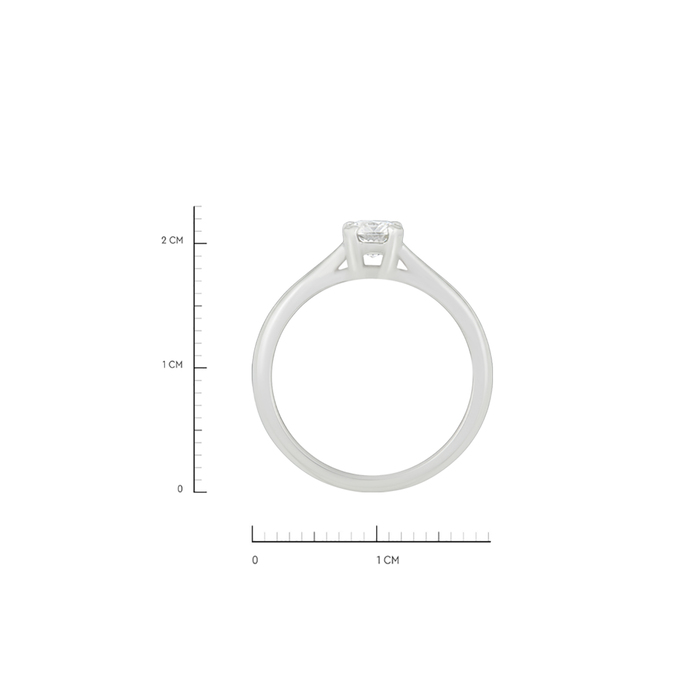 Кольцо из золота 585 пробы c бриллиантом, Л 2811 6915 за 120720