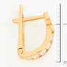 Серьги из красного золота 585 пробы c фианитами