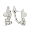 Серьги из золота 585 пробы c фианитами