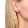 Серьги из золота 585 пробы c фианитами