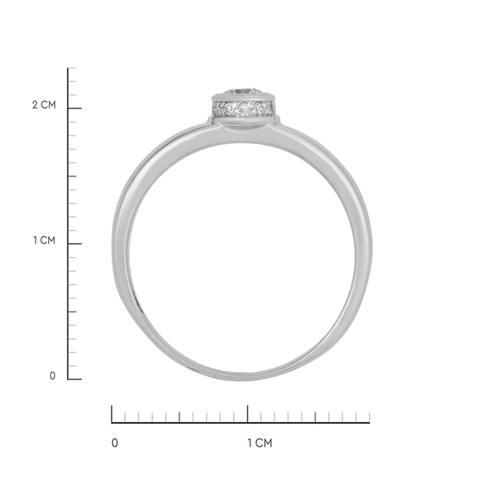 Кольцо из золота 585 пробы c бриллиантами, Л 2811 7943 за 49600
