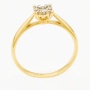 Кольцо из желтого золота 585 пробы c 13 бриллиантами Л22113084 фото 2