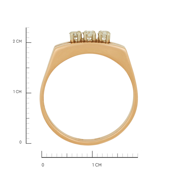 Кольцо из золота 585 пробы c бриллиантами, Л 4807 5554 за 39920